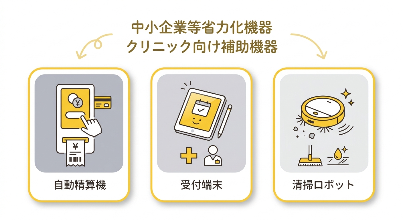 対象となる省力化製品のイメージ図